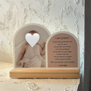 Godparent Plaque with Wooden Base