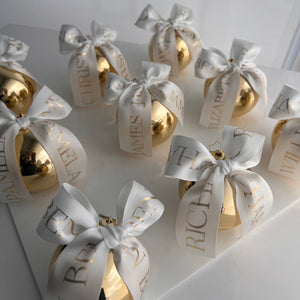 Personalised Ribbon Baubles