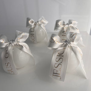 Personalised Ribbon Baubles