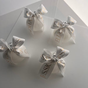 Personalised Ribbon Baubles