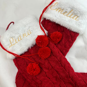 Embroidered Christmas Stockings