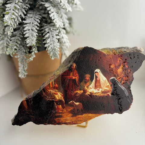 Nativity Travertine Piece