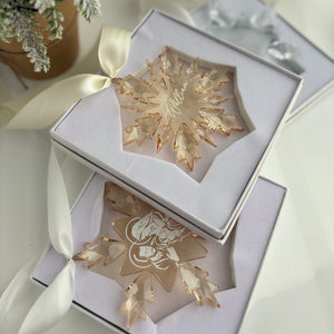 Snowflake Crystal Ornament - Clear