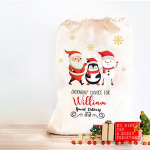 Personalised Printed Santa Sacks