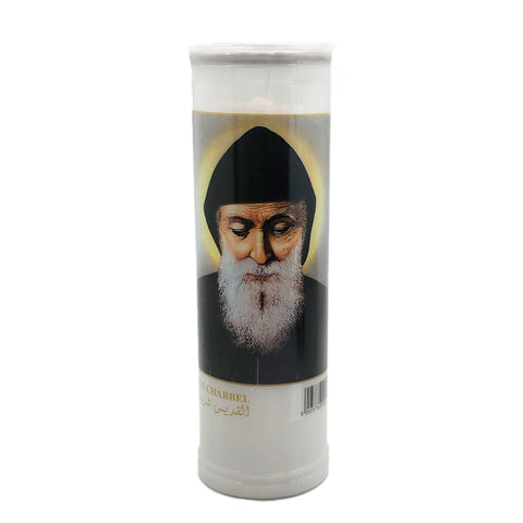 Large 7 Day Devotional Candle - St Charbel