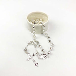 Silver Metal Rosary