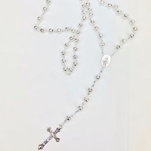 Silver Metal Rosary