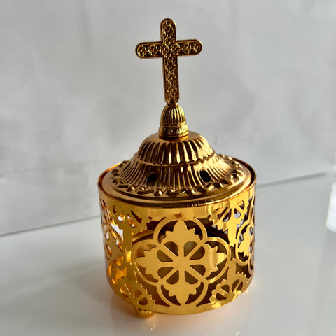 Gold Incense Burner Style 3