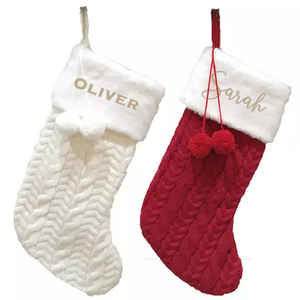 Embroidered Christmas Stockings