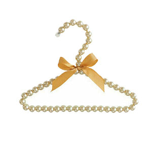 Gold Pearl Children’s Coat Hanger